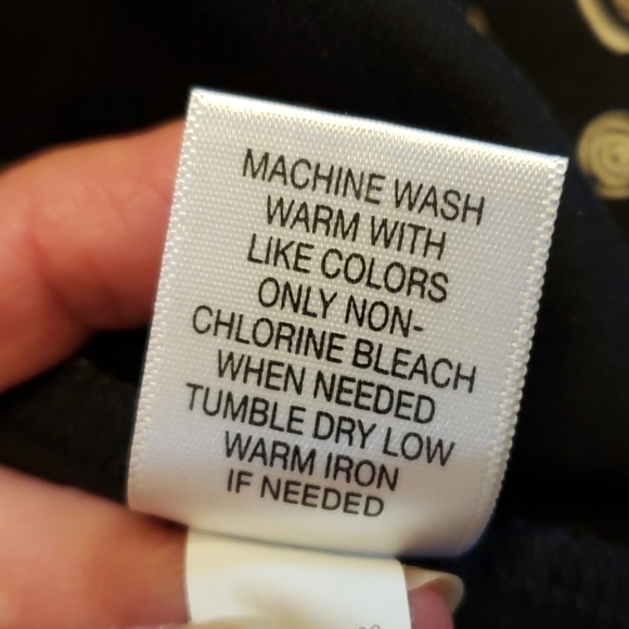 Croft & Barrow Crew Neck SS Tee Black & Tan L VGUC - Picture 7 of 8